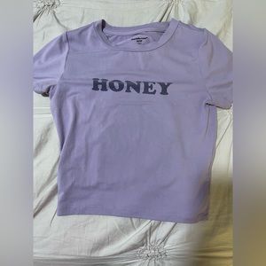Honey cropped compressed T-shirt